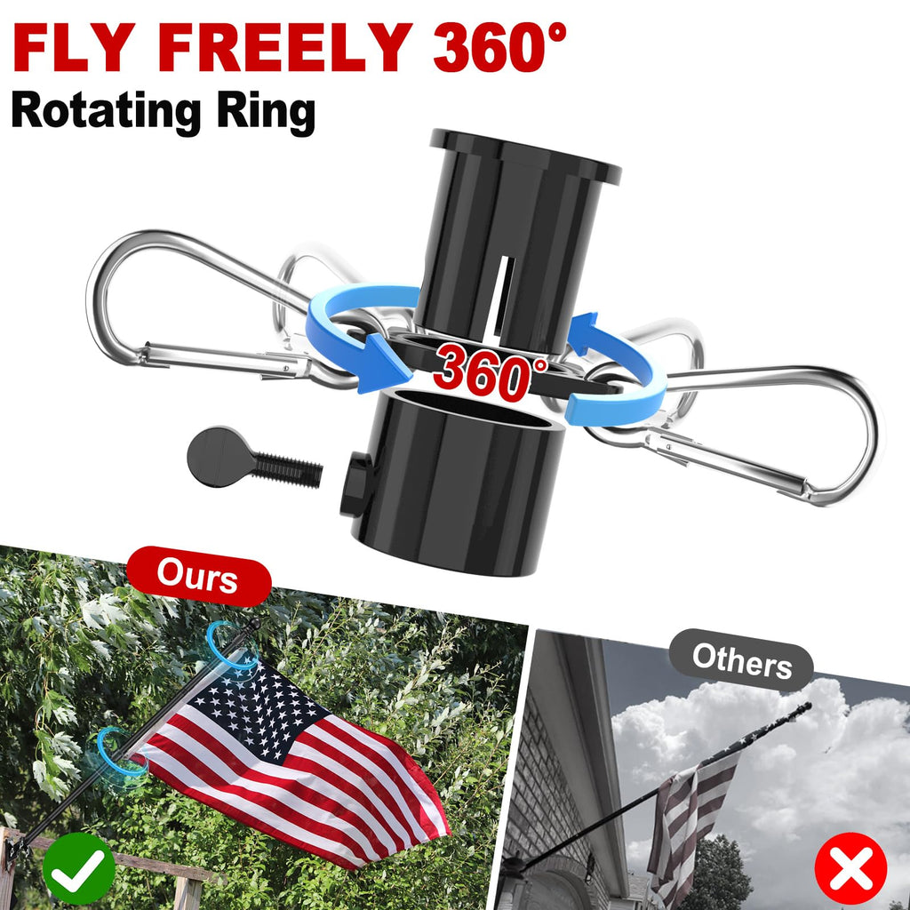 5ft Stainless Steel Flag Pole Kit with Bracket Y166