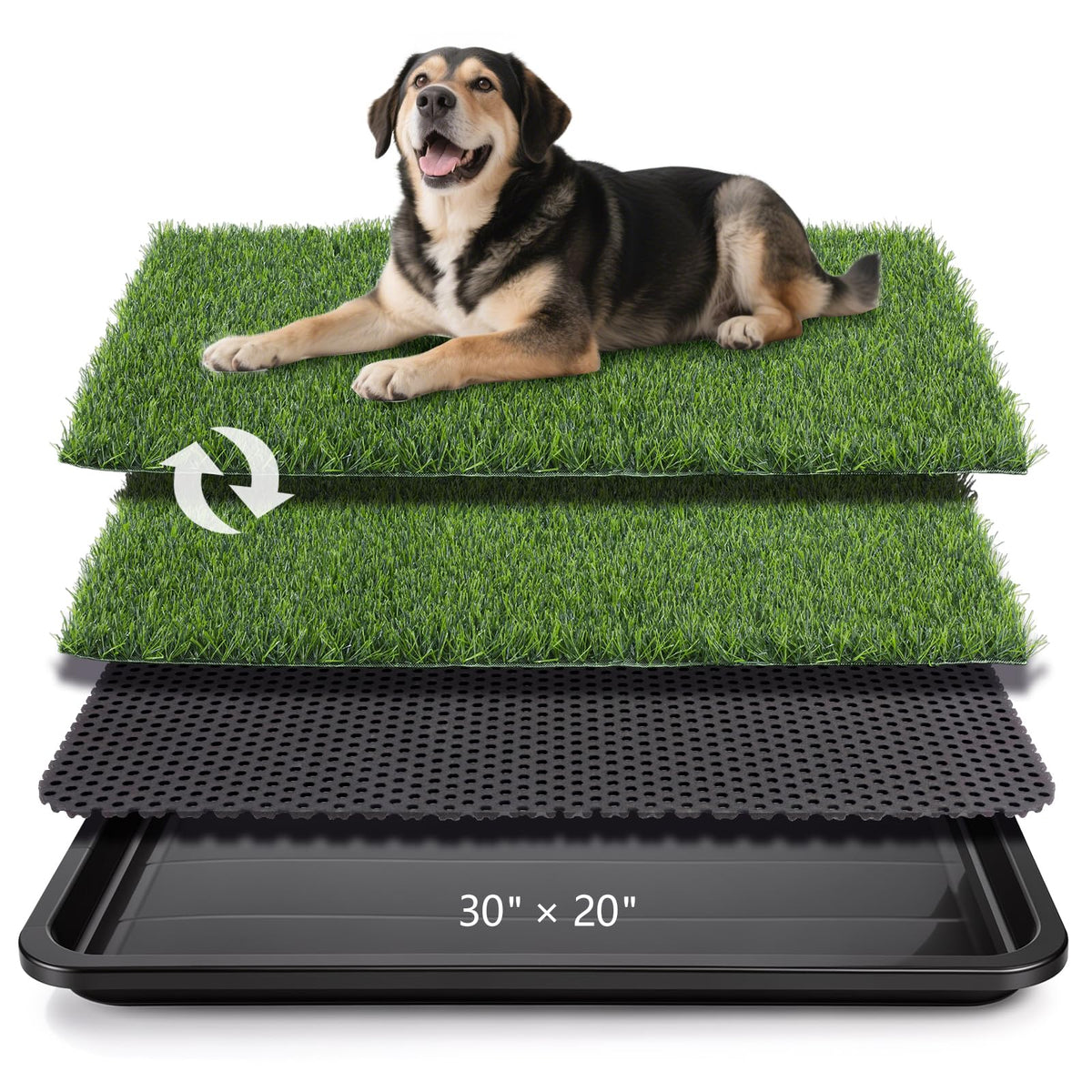 Dog Grass Pad with Tray 30 x 20 in C72230