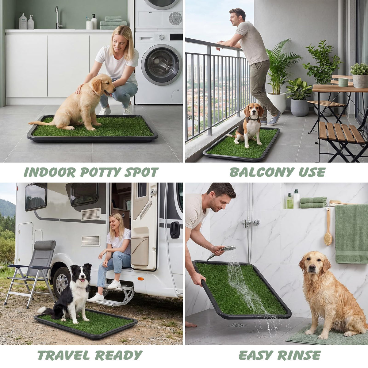 Dog Grass Pad with Tray 30 x 20 in C72230