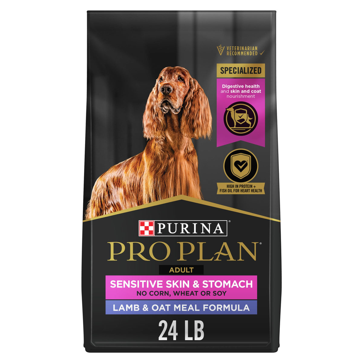 Sensitive Skin & Stomach Dry Dog Food, Lamb, 24 lb Bag L717