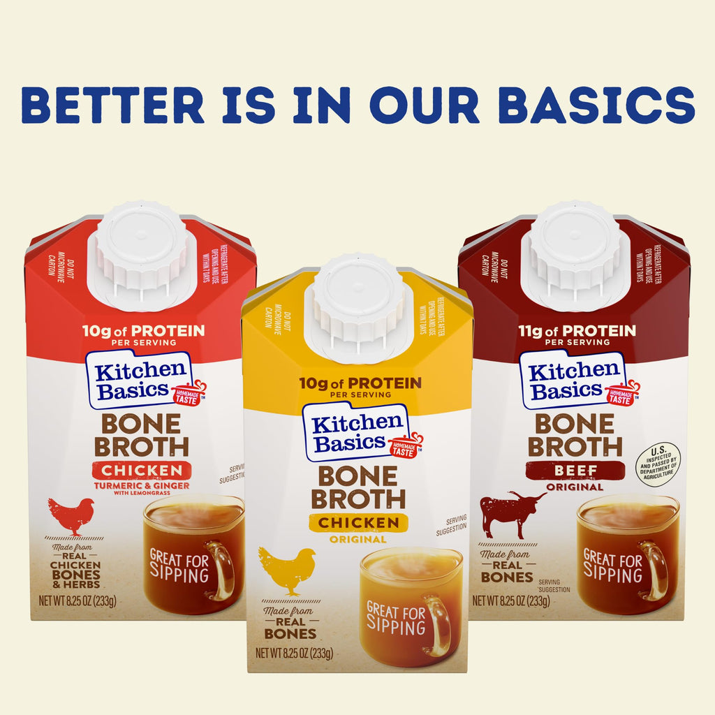 Chicken Bone Broth with Turmeric, Ginger and Lemongrass, 8.25 oz Y92484
