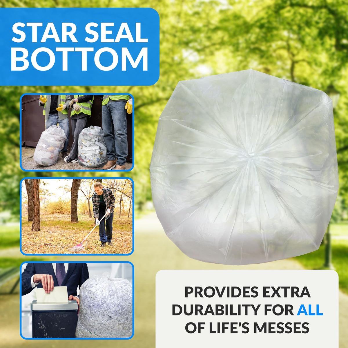 65 Gallon Heavy Duty Trash Bags P45756