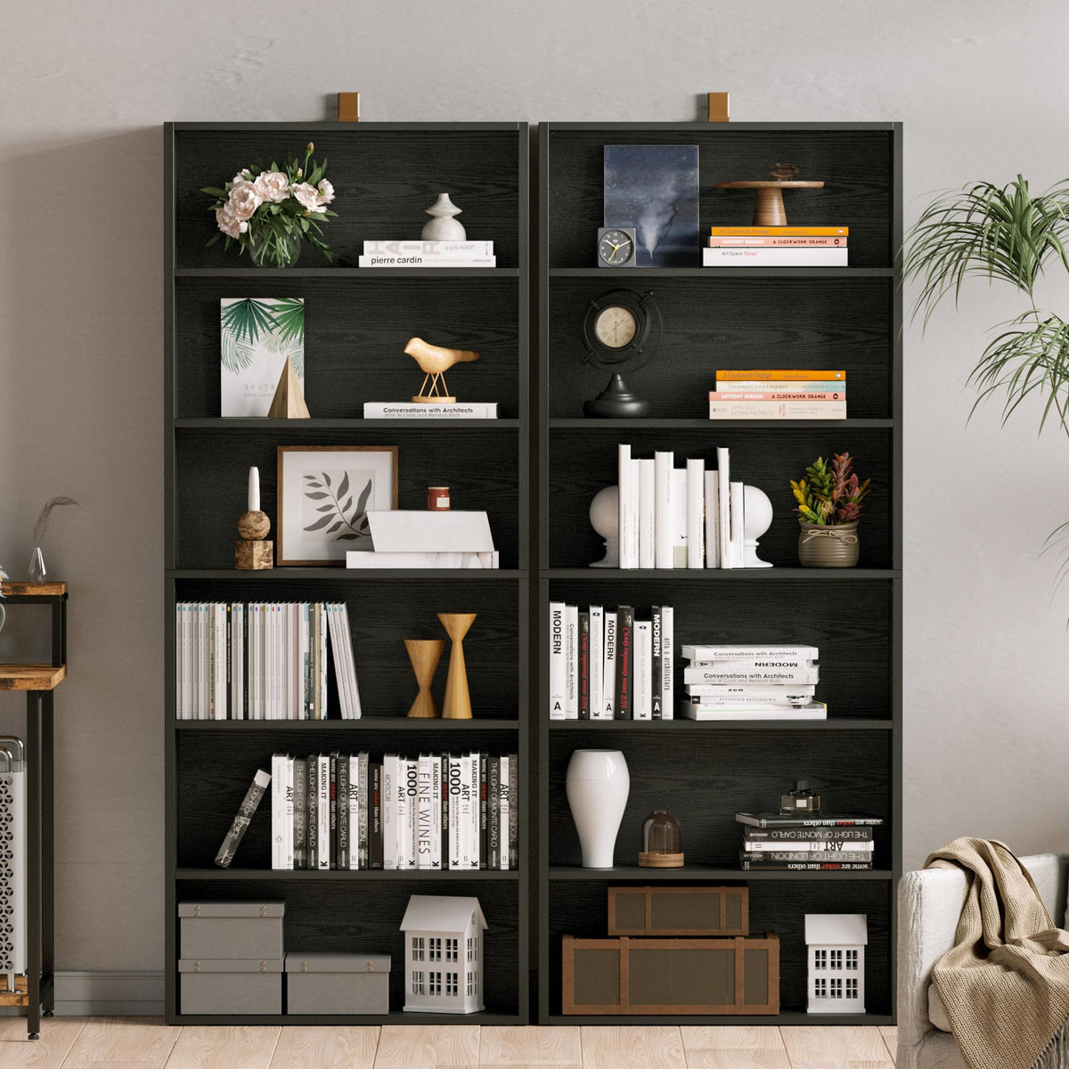 70" Tall 6 Tiers Bookshelf V297