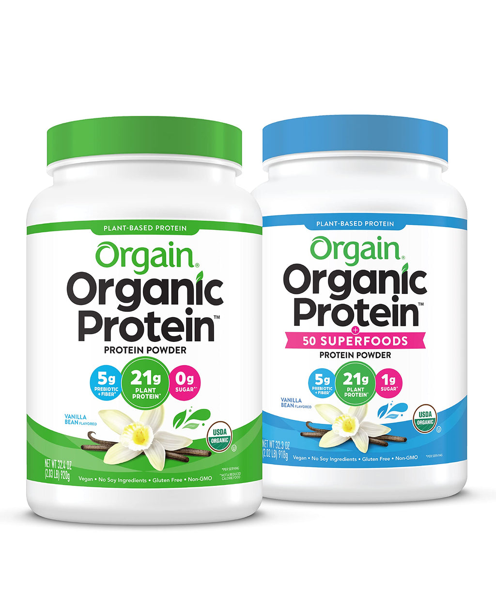 Organic Vegan Protein + Superfoods Powders Vanilla Bean X1376