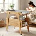Flat Top Diaper Changing Station with Wheels and Changing Pad Z4199