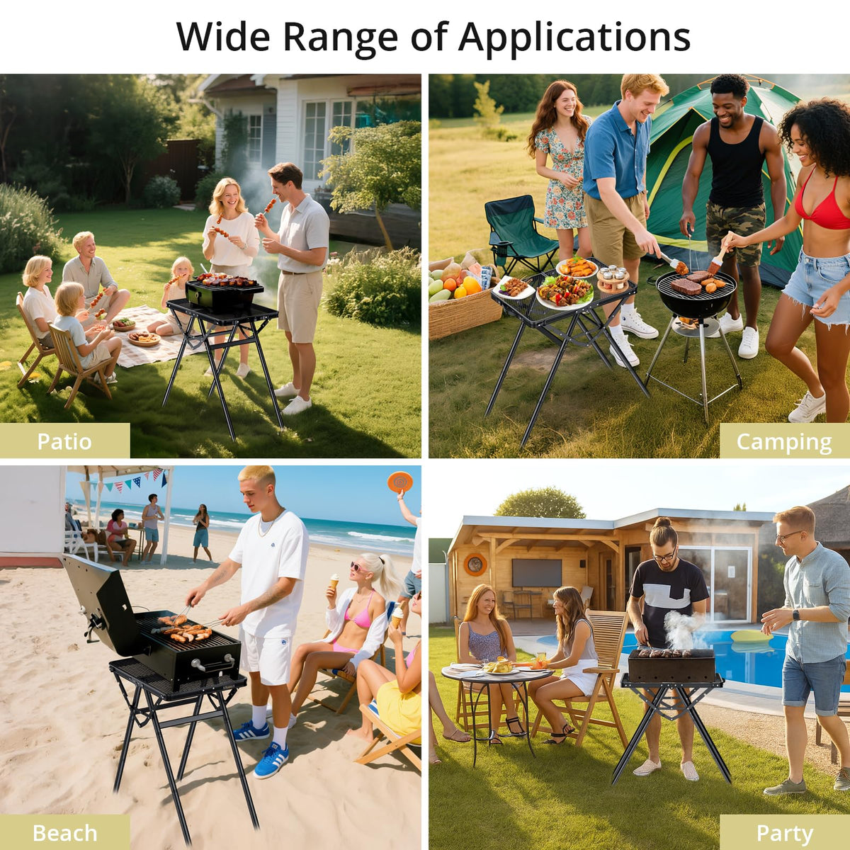 2ft Folding Grill Table Q4115