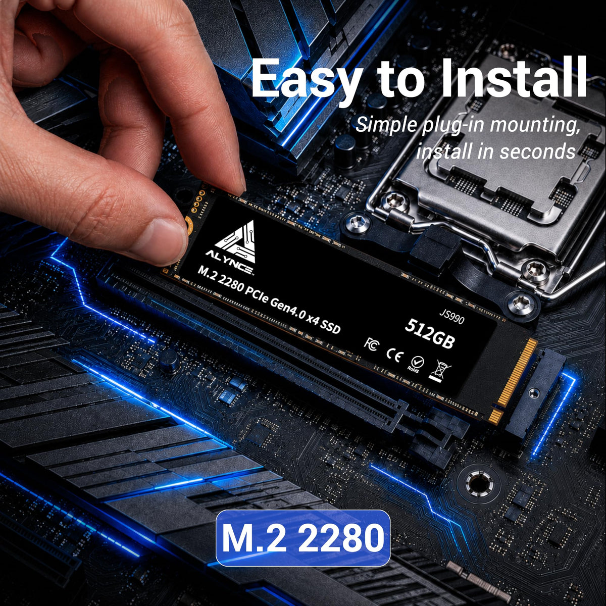 512GB PCIe Gen4 x4 NVMe M.2 2280 SSD R81932