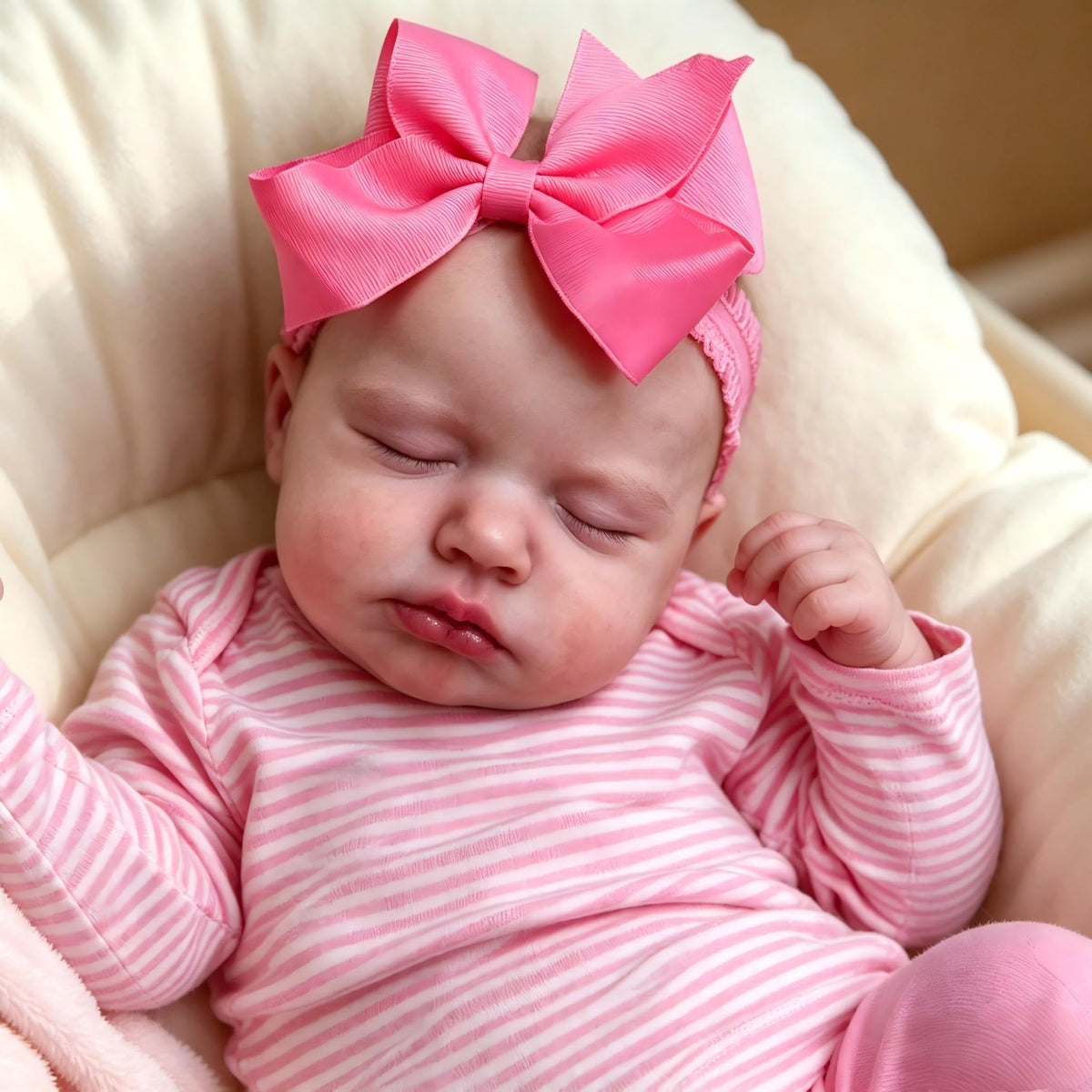 20 Inch Realistic Newborn Baby Dolls with Pink Clothes L46672