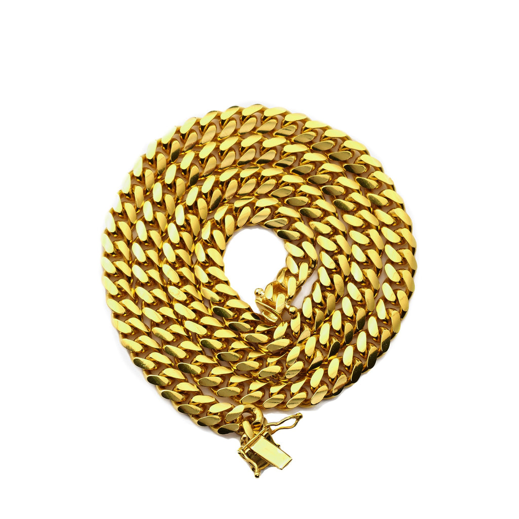 14K Yellow Gold 6mm Miami Cuban Necklace S38379