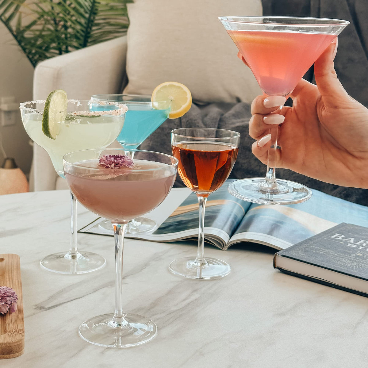 Martini Glasses Set of 4 S422
