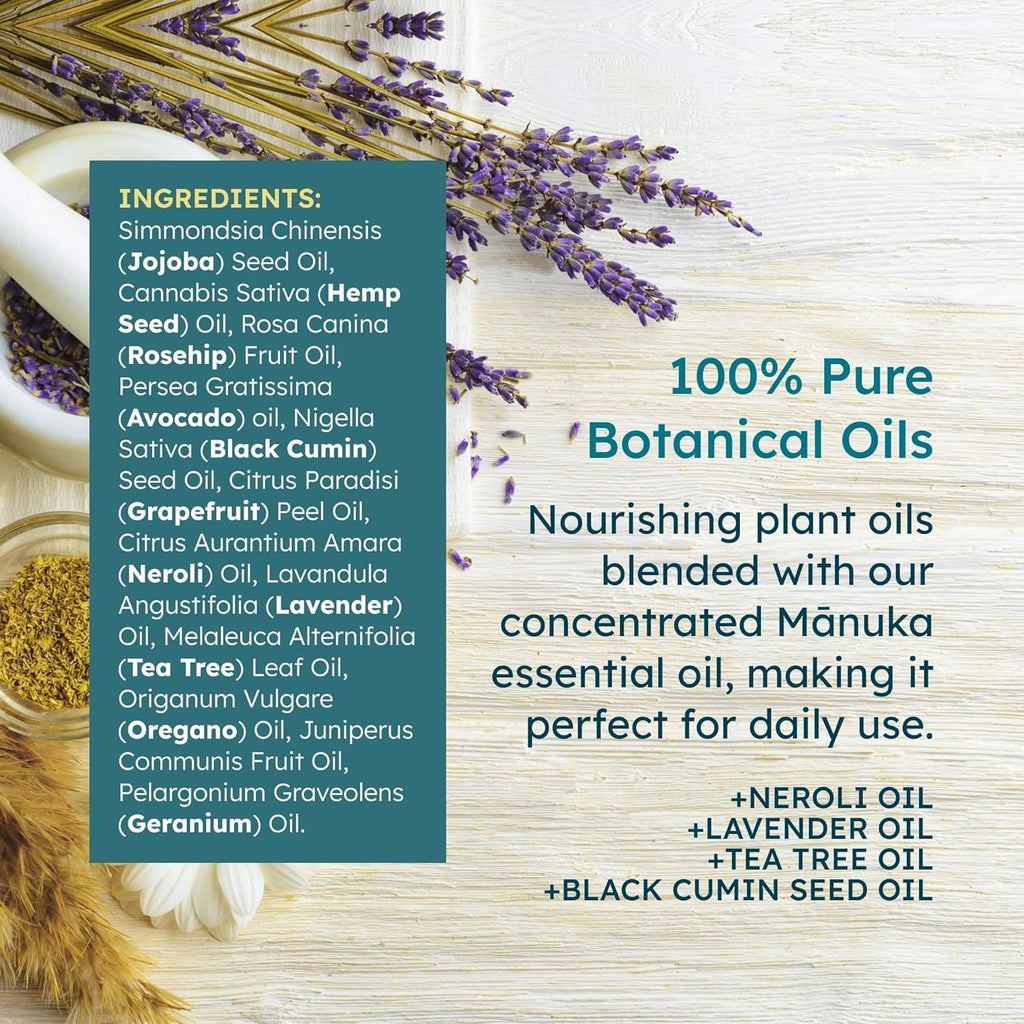 Manuka Honey Moisturizing Face Cream and Face Oil Bundle 1.7 oz M668575