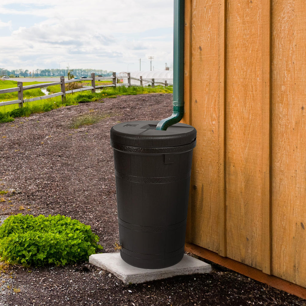 50 Gallon Oak Brown Water Collection Barrel Z73985