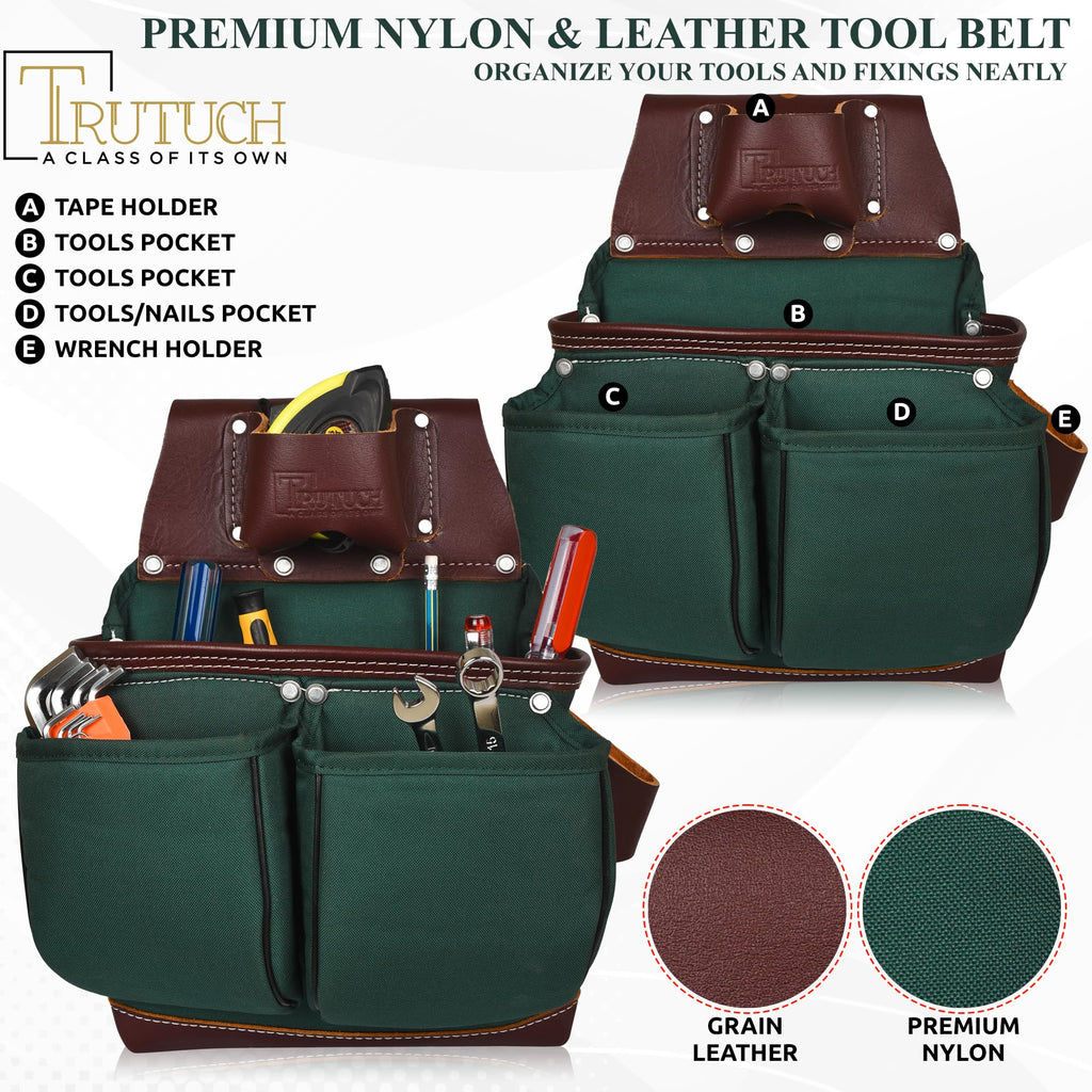 Nylon and Leather Tool Belt Q782018