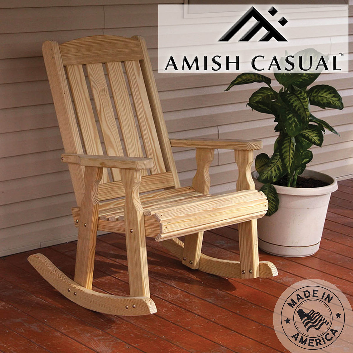 Heavy Duty Pressure Treated Rocking Chair N438